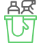 A green and black logo for ak us